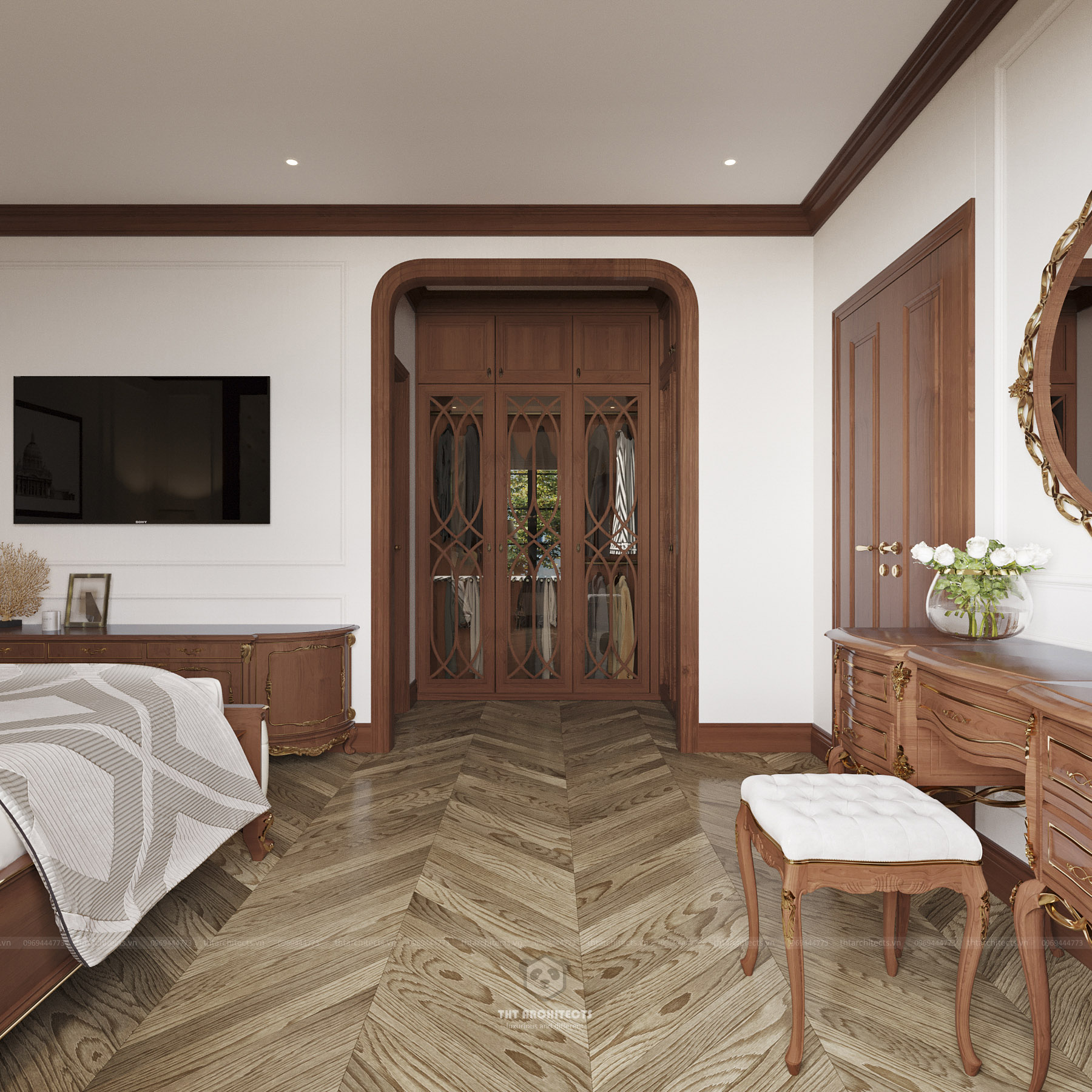 tht architects - Nhà phố cộng hòa - phòng ngủ master 02